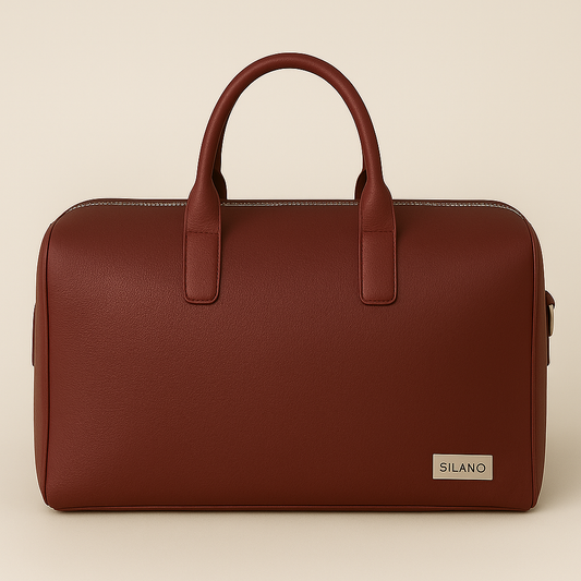 Maroon Silano Duffle Bag