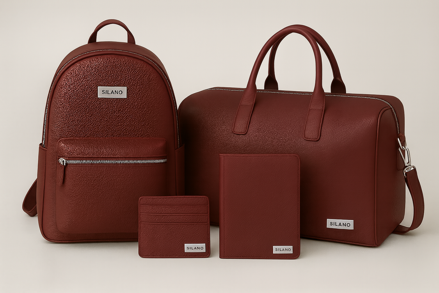 The Maroon Silano Set